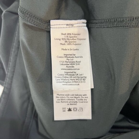 Eddie Bauer Skort Size 10 Medium Dark Gray Utility Pockets Built-In Shorts - Picture 5 of 5